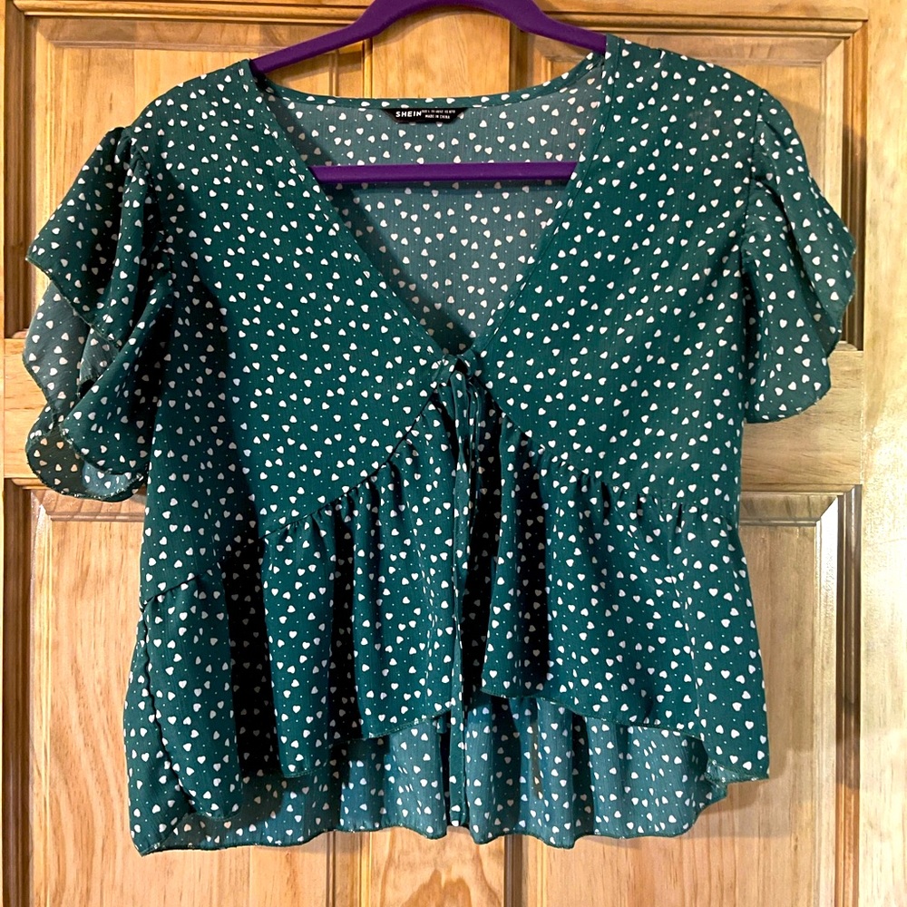 Cropped Babydoll Top